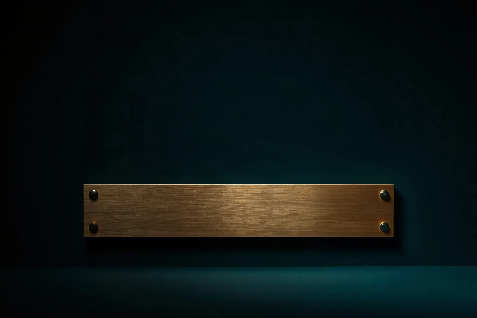 A blank brass nameplate with a wider blank plate mounted directly beneath it — illustration for Meta description